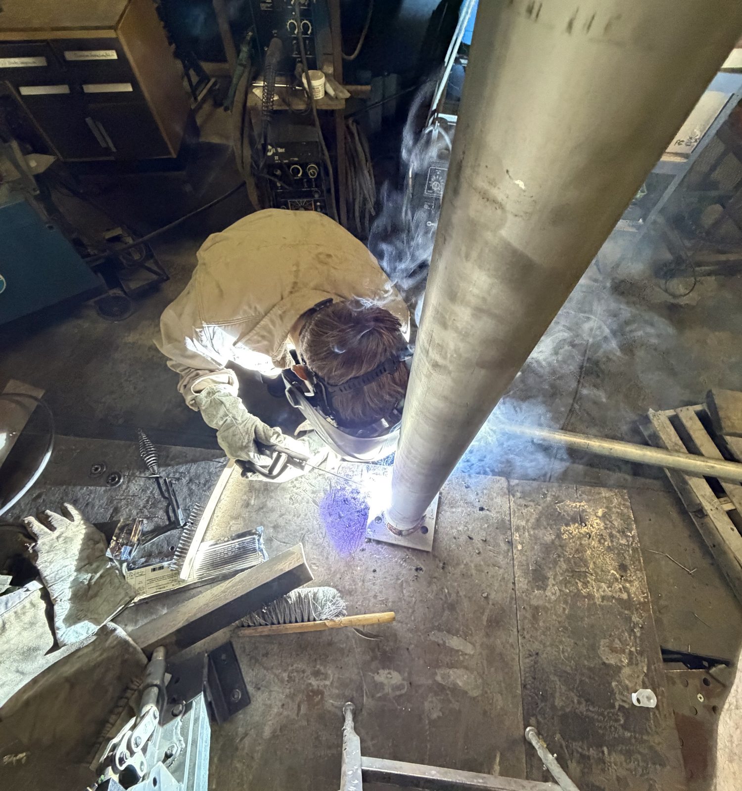 Welding on the shop floor